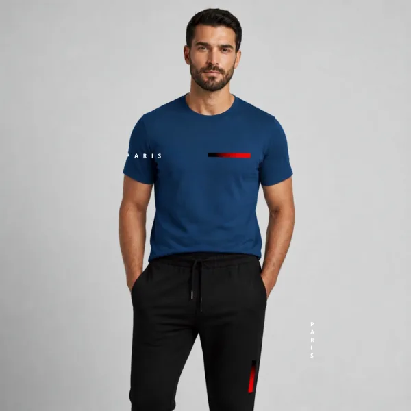 Men's Summer Quick-Dry Tracksuit – 2-Piece Crew Neck Outdoor Sports & Casual Set - Activewear